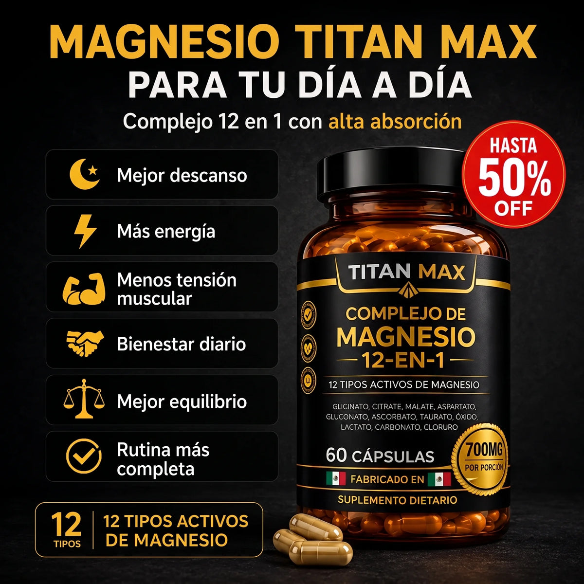 Complejo de Magnesio 12 en 1